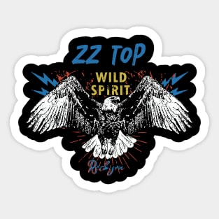zz top the wild spirits Sticker